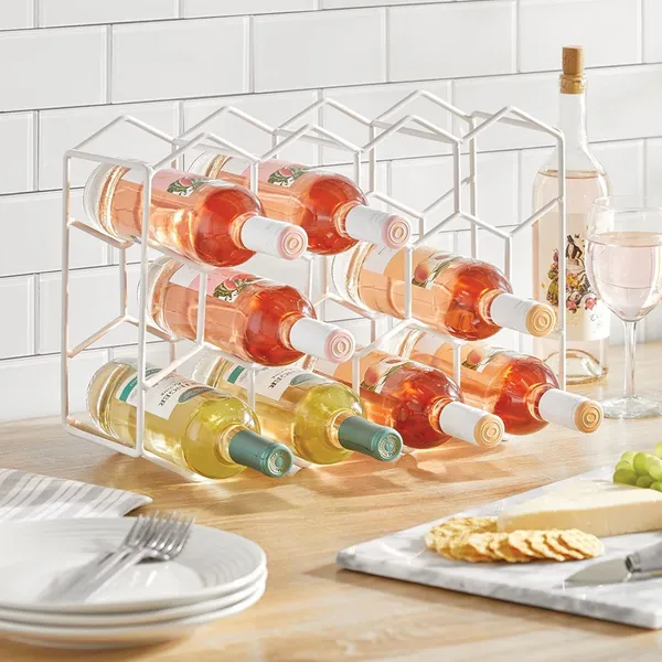 White_Countertop_Wine_Rack_14_Bottle_Freestanding_Modern_Metal_Wine_Rack_3_Tier_Tabletop_Wine_Holder_Stand_For_Cabinet_Pantry_Wine_Bottle_Storage_No_Assembly_Required____43L_x_27W_x_12H_Centimeters