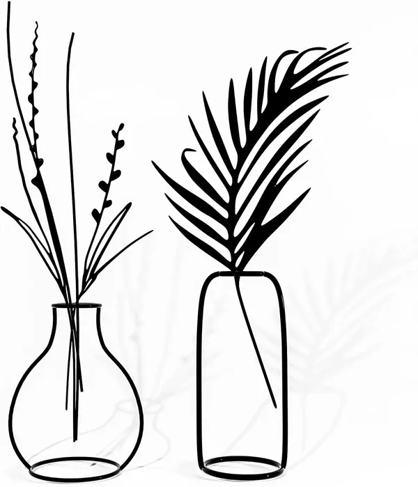 Black_Metal_Flower_Vase_-_Standing_Flower_Vases_For_Centerpieces,Geometric_Table_Home_Decor,_Vase_For_Flowers,_Decorative_Art_Table_Vase_-_2_Pack,_(Design_2-2_Pack)____10L_x_10W_x_40H_Centimeters