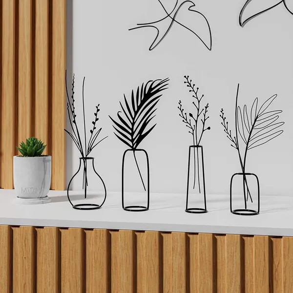 Black_Metal_Flower_Vase_-_Standing_Flower_Vases_For_Centerpieces,Geometric_Table_Home_Decor,_Vase_For_Flowers,_Decorative_Art_Table_Vase_-_2_Pack,_(Design_2-2_Pack)____10L_x_10W_x_40H_Centimeters