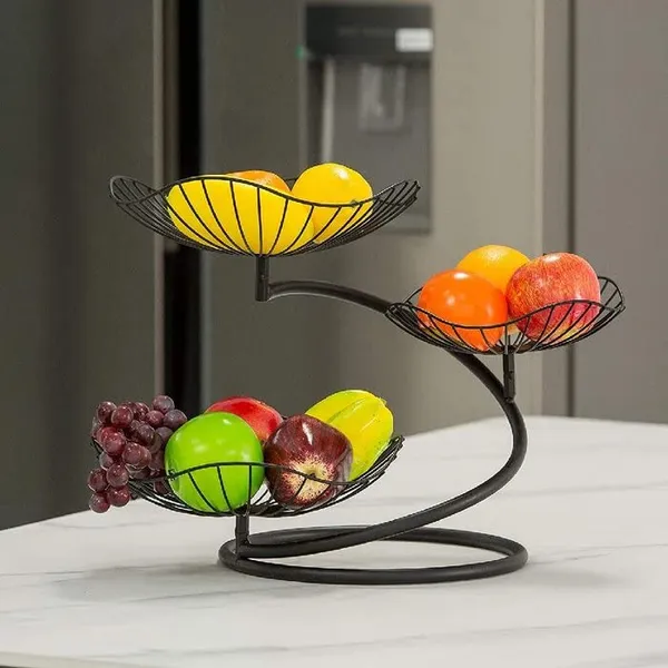 Black_Spiral_Stems_Fruit_Basket_Stand_Iron_Metal_Wire_Sturdy_Stable_Frame_Rustfree_Finishing_For_Kitchen_And_Home_Fruit_Holder_Living_Dining_Room_Kitchen_Multi_Purpose____25L_x_25W_x_24H_Centimeters