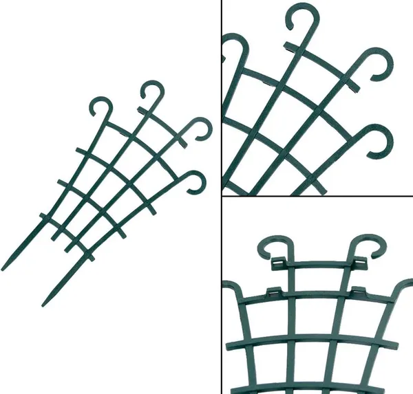Multicolor_12_Pack_Trellis_For_Potted_Plants,_Garden_Trellis_For_Climbing_Plants_Plastic_Mini_Climbing_Plant_Trellis_Flower_Pots_Support_Stackable_Trellis_For_Climbing_Plants_15W_x_25H_Centimeters