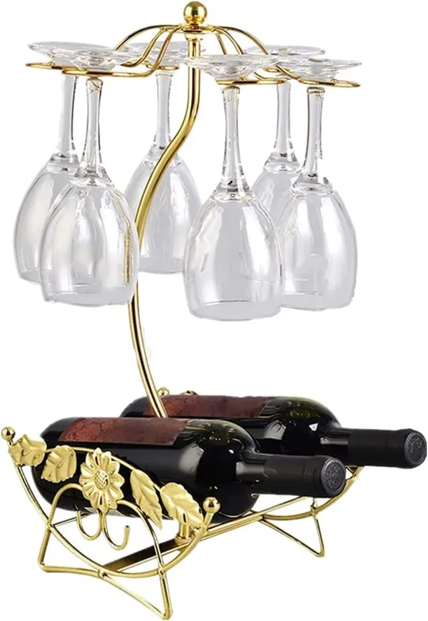 Gold_Wine_Glass_Holder_-_Wine_Rack_Table_Top_Goblet_Holder_-_Storage_Rack_For_Bar_Kitchen_Easy_Access_And_Storage_Wine_Glass_Gold_(6+2)____32L_x_12W_x_35H_Centimeters