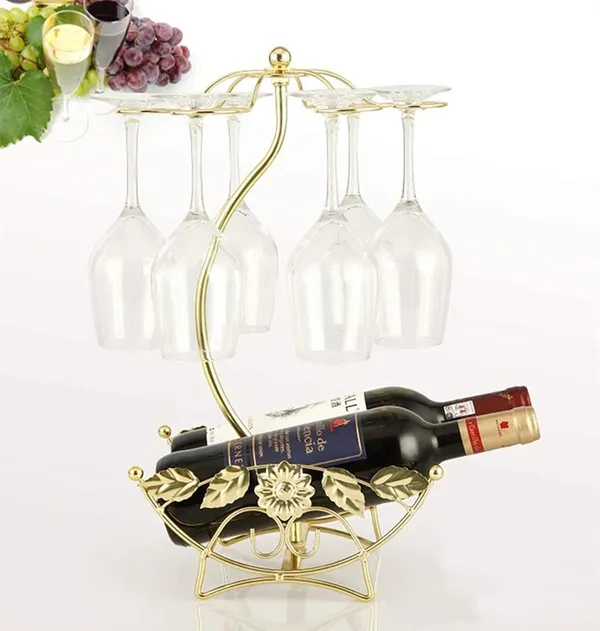 Gold_Wine_Glass_Holder_-_Wine_Rack_Table_Top_Goblet_Holder_-_Storage_Rack_For_Bar_Kitchen_Easy_Access_And_Storage_Wine_Glass_Gold_(6+2)____32L_x_12W_x_35H_Centimeters