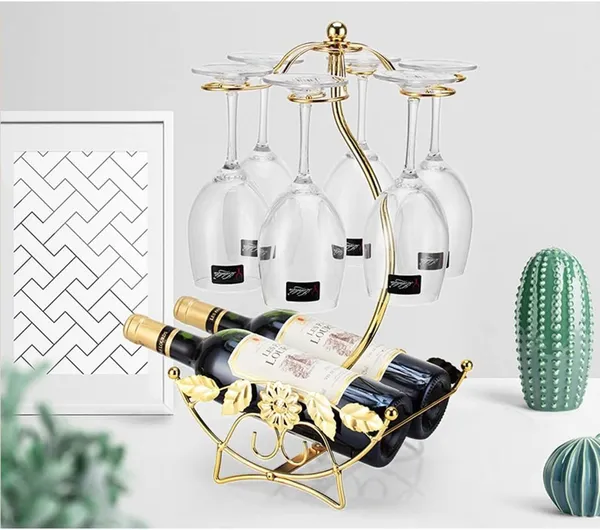 Gold_Wine_Glass_Holder_-_Wine_Rack_Table_Top_Goblet_Holder_-_Storage_Rack_For_Bar_Kitchen_Easy_Access_And_Storage_Wine_Glass_Gold_(6+2)____32L_x_12W_x_35H_Centimeters