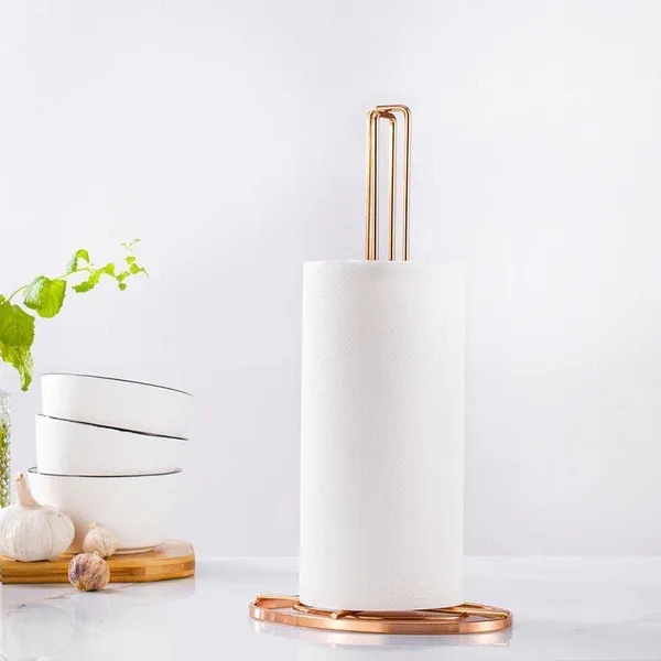 Gold_Set_Of_6_Cup_Mug_Tree_Stand_And_Linear_Kitchen_Roll/Paper_Towels_Holder_Stainless_Steel_-_Coffee_Tea_Cups_Mugs_Draining_Rack|Kitchen_Storage_Accessories____454_g
