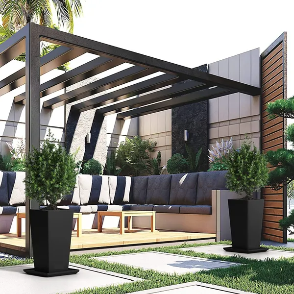 Black_Tall_Metal_Planters_22_Inch_Tall,_Set_Of_2_Decorative_Rectangular_Display_For_Balcony_Galvanized_Iron_Large_Metal_Pots_For_Outdoor_And_Indoors_33L_x_33W_x_70H_Centimeters
