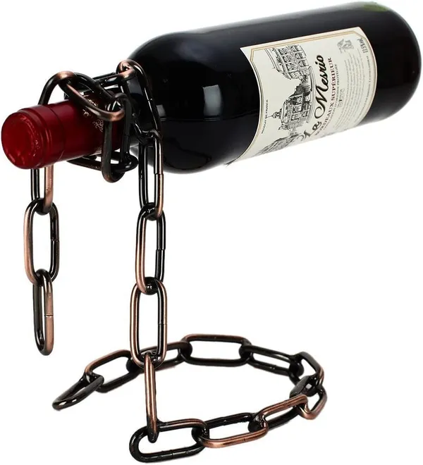 Bronze_Suspending_Chain_Wine_Rack_Holder,_Countertop_Free_Standing_Metal_Wine_Rack_Novelty_For_Gift_Kitchen_Home_Decoration_Modern_Design_13L_x_6W_x_20H_Centimeters
