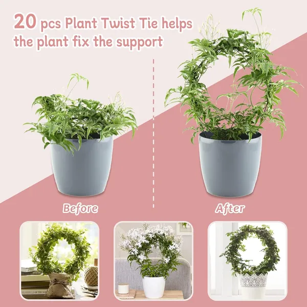 Black_Metal_Plant_Trellis_Climbing_Plants_Iron_Vine_Stem_Support_Wire_Plants_Climbing_Holder_Rack_Potted_Plants_Flowers_Indoor_Garden_Decor_(6_Circles)__25.4_x_1.3_x_33_Centimeters_500_g
