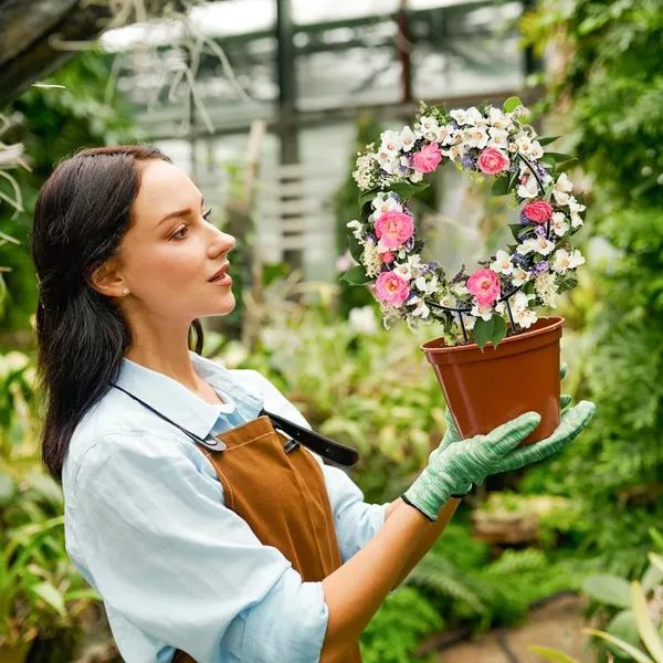 Black_Metal_Plant_Trellis_Climbing_Plants_Iron_Vine_Stem_Support_Wire_Plants_Climbing_Holder_Rack_Potted_Plants_Flowers_Indoor_Garden_Decor_(6_Circles)__25.4_x_1.3_x_33_Centimeters_500_g