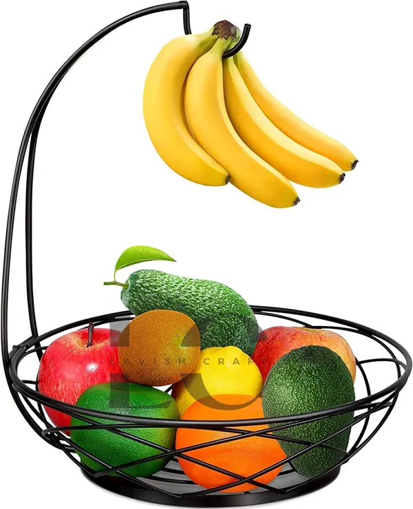 Black_Fruit_Basket_For_Kitchen_Fruit_Basket_For_Dining_Table_Fruit_Bowl_Counter_Top_Dining_Table,_Living_Drawing_Room_Rust_Free_Black_(M1)__25_x_25_x_30_Centimeters
