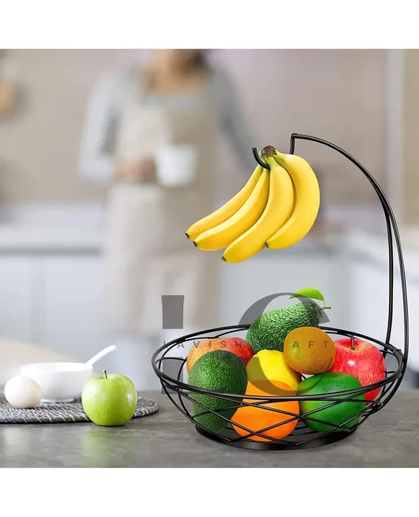 Black_Fruit_Basket_For_Kitchen_Fruit_Basket_For_Dining_Table_Fruit_Bowl_Counter_Top_Dining_Table,_Living_Drawing_Room_Rust_Free_Black_(M1)__25_x_25_x_30_Centimeters