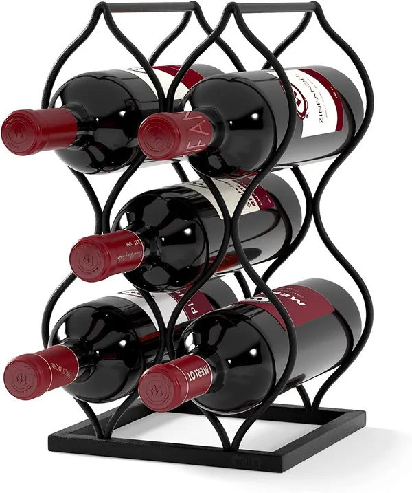 Black_Tabletop_Wine_Rack_Imperial_Freestanding_Countertop_Wine_Rack_And_Wine_Bottle_Storage_Perfect_Wine_Gifts_And_Accessories_(5_Bottle)_19L_x_19W_x_33H_Centimeters