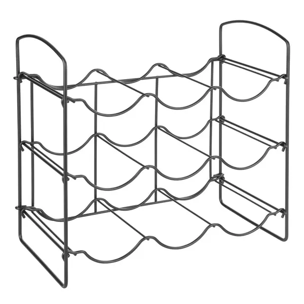 Black_Metal_Water_Bottle_Rack_Storage_Organizer_For_Kitchen_Countertops,_Pantry,_Fridge_-_Stores_Wine,_Beer,_Pop/Soda_-_3_Levels,_Each_Holds_9_Bottles,_Free-Standing____36L_x_20W_x_36H_Centimeters