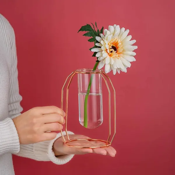 Rose_Gold_2_Pcs_Flower_Vases_With_Iron_Art_Frame_Geometric_Plant_Pot,_Centerpiece_Plant_Vase,_Plants_Tabletop_Display_Holder_For_Wedding_Indoor_TableLiving_Room_Decor_10L_x_10W_x_23H_Centimeters