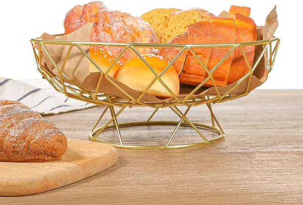 Gold_Metal_Fruit_Bowl_For_Kitchen_Counter,_Modern_Wire_Fruit_Basket_Storage_Stand,_Countertop_Vegetable_Bread_Snack_Hold_For_Dining_Table___28W_x_12H_Centimeters