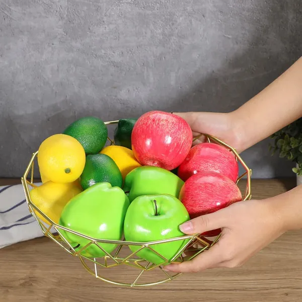 Gold_Metal_Fruit_Bowl_For_Kitchen_Counter,_Modern_Wire_Fruit_Basket_Storage_Stand,_Countertop_Vegetable_Bread_Snack_Hold_For_Dining_Table___28W_x_12H_Centimeters