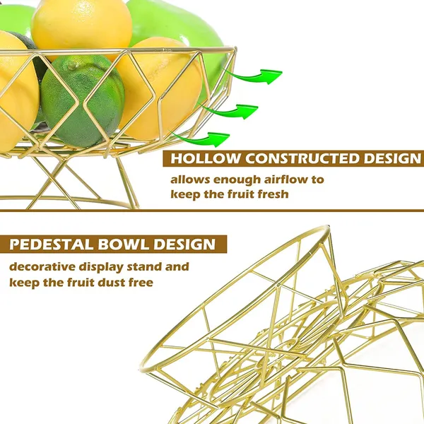 Gold_Metal_Fruit_Bowl_For_Kitchen_Counter,_Modern_Wire_Fruit_Basket_Storage_Stand,_Countertop_Vegetable_Bread_Snack_Hold_For_Dining_Table___28W_x_12H_Centimeters