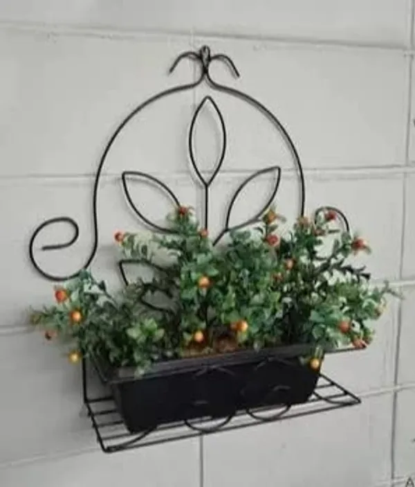 Black_Plant_Stand_With_Metal_Pot_Indoor_Plants,_Christmas_Plants,_Porch,_Tabletop,_Living_Room_(Wall_Bracket)__20_x_20_x_10_Centimeters