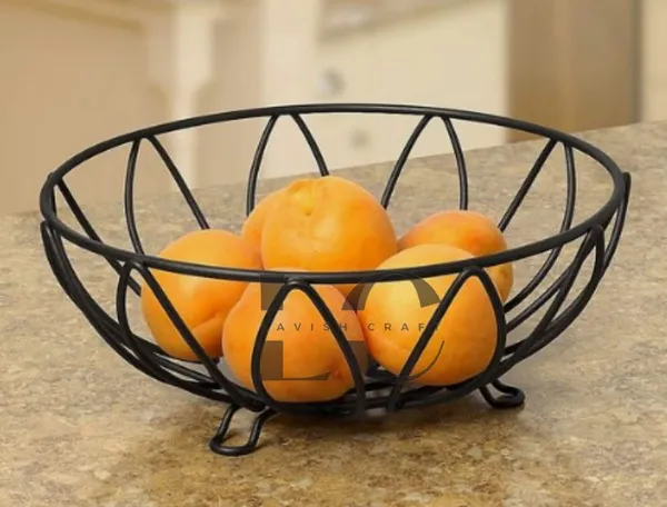 Black_Fruit_Basket_Decorative_Fruit_Bowl_Wrought_Iron_Wire_Stand_For_Kitchen,_Dining_Table,_Living_Drawing_Room_Rust_Free_Shiny_Finish_Stable_Frame,_Easy_Assemble_(Model_-2)____25W_x_25H_Centimeters