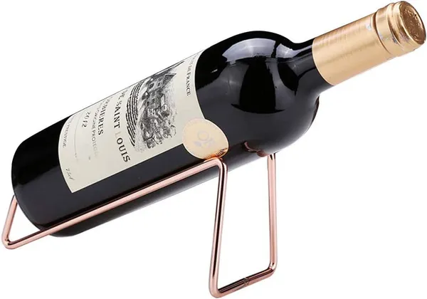Rose_Gold_Metal_Wine_Rack_Freestanding_Tabletop_Wine_Bottle_Holder_Geometric_Design_For_Table_Top_Wine_Bottle_Storage_Rack,_Perfect_Wine_Holder_(4_Pcs)____19L_x_7W_x_8H_Centimeters