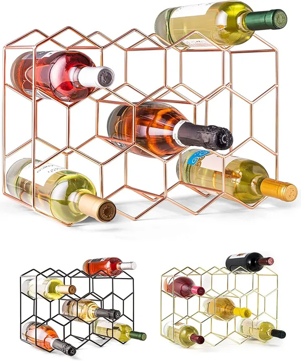 Rose_Gold_Countertop_Wine_Rack_14_Bottle_Freestanding_Tier_Tabletop_Wine_Holder_Stand_For_Cabinet_Pantry_Wine_Bottle_Storage_No_Assembly_Required____43L_x_27W_x_12H_Centimeters