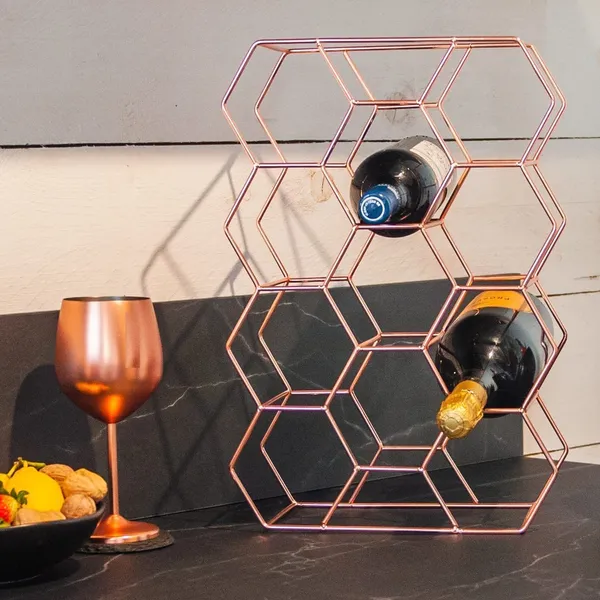 Rose_Gold_Countertop_Wine_Rack_14_Bottle_Freestanding_Tier_Tabletop_Wine_Holder_Stand_For_Cabinet_Pantry_Wine_Bottle_Storage_No_Assembly_Required____43L_x_27W_x_12H_Centimeters