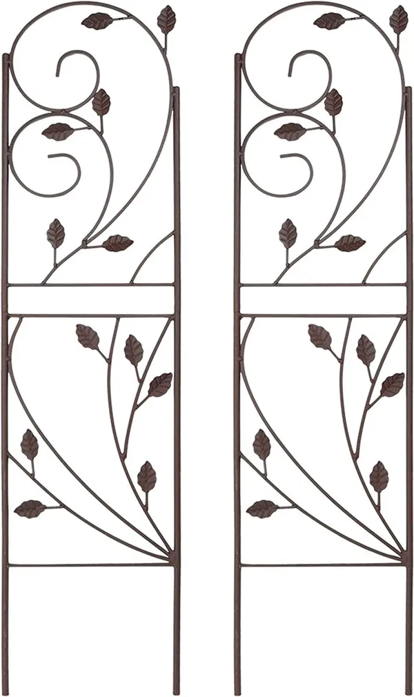 Black_32-Inch_Rustic_Plant_Design_Outdoor_Garden_Trellis_-_Metal_Wire_Plant_Support_Trellis_For_Climbing_Plants_Black_(2)____16W_x_75H_Centimeters