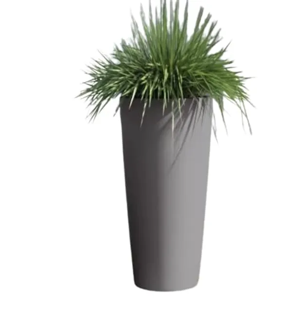 Grey_Plant_Store_Metal_Tall_Planters_For_Outdoor_And_Indoor_Use_-_20_Inch_Modern_Flower_Pots_For_Balcony,_Deck,_Garden,_And_Patio_30_x_30_x_53_Centimeters