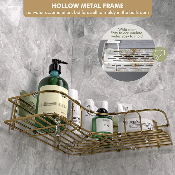 Bronze_Pack_Of_2_Bathroom_Accessory_With_Hooks/Soap_Wall_Mounted_Bathroom_Shelves_With_Adhesive,_Shower_Shelf_For_Toilet,_Dorm_And_Kitchen_Accessories____24.5L_x_10.5W_x_6.5H_Centimeters