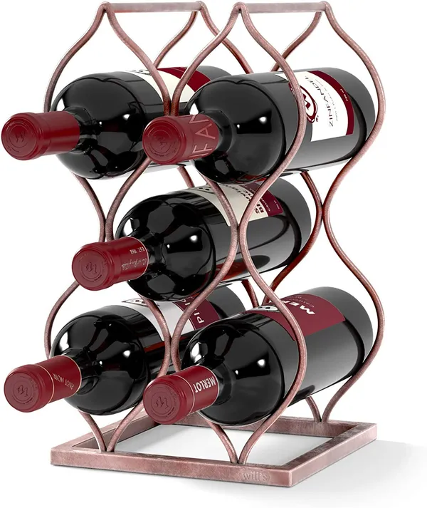 Rose_Gold_Tabletop_Wine_Rack_Imperial_Freestanding_Countertop_Wine_Rack_And_Wine_Bottle_Storage_Perfect_Wine_Gifts_And_Accessories_For_Wine_Lover(5_Bottle)____19L_x_19W_x_33H_Centimeters