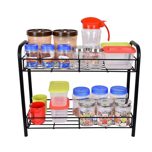 Black_Creative_In_Innovation_Metal_Shoe_Rack/Storage/Organizer/Stand_For_Home,_Stand,_Metal,_Rustproof_(2_Tier)____64L_x_21W_x_64H_Centimeters