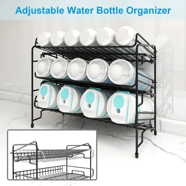 Black_Water_Bottle_Organizer,_3-Tier_Water_Bottle_Organizer_For_Cabinet,_Tumbler_Travel_Cup_Holder,_Pantry_Kitchen_Stackable_Storage_Rack_For_Shaker_Bottle_18L_x_41W_x_32H_Centimeters