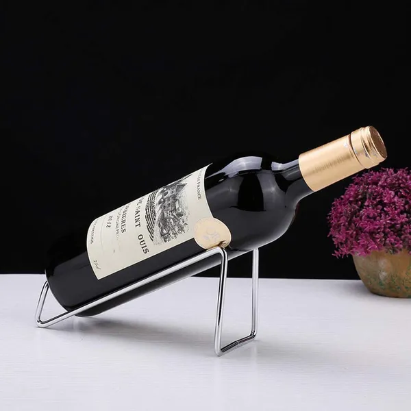 Silver_Metal_Wine_Rack_Freestanding_Tabletop_Wine_Bottle_Holder_Geometric_Design_For_Table_Top_Wine_Bottle_Storage_Rack,_Perfect_Wine_Holder_(1_Pcs)____19L_x_7W_x_8H_Centimeters