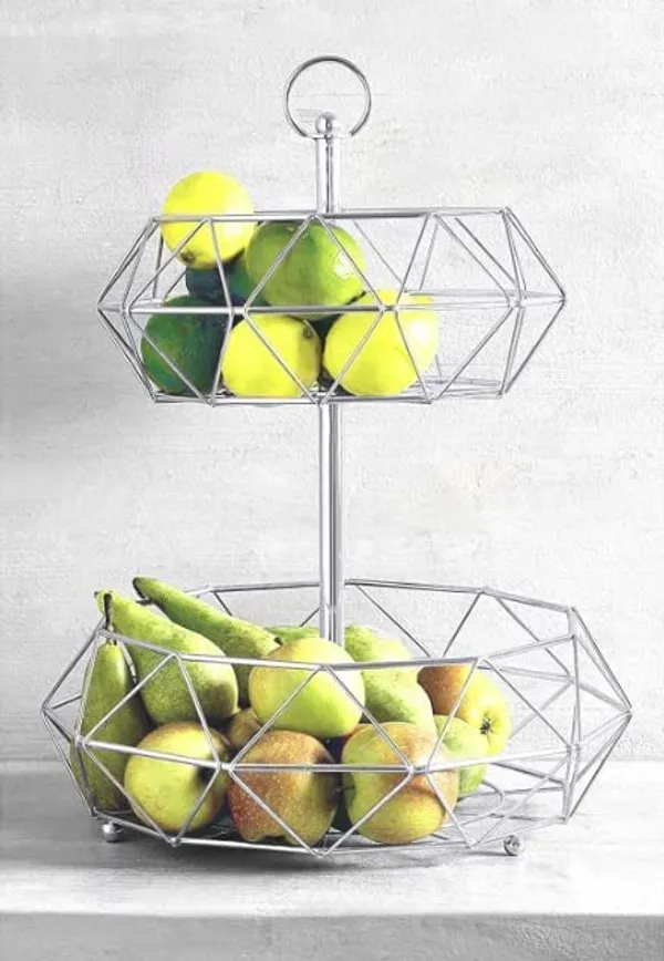 Silver_Fruit_Bowl_With_2_Tier_Baskets_Veg_Fruits_Storage_Rack_Fruit_Basket_Large_For_Kitchen_Counter_Top_Vegetables_Fruit_Rack_Dining_Table_Living_20L_x_20W_x_40H_Centimeters