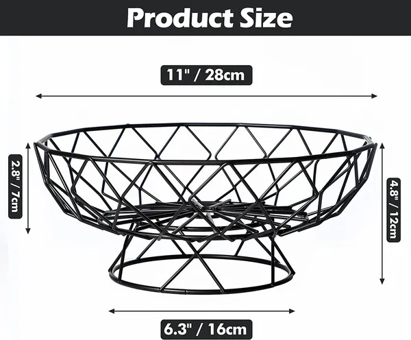 Black_Metal_Fruit_Bowl_For_Kitchen_Counter,_Modern_Wire_Fruit_Basket_Storage_Stand,_Countertop_Vegetable_Bread_Snack_Hold_For_Dining_Table___28W_x_12H_Centimeters