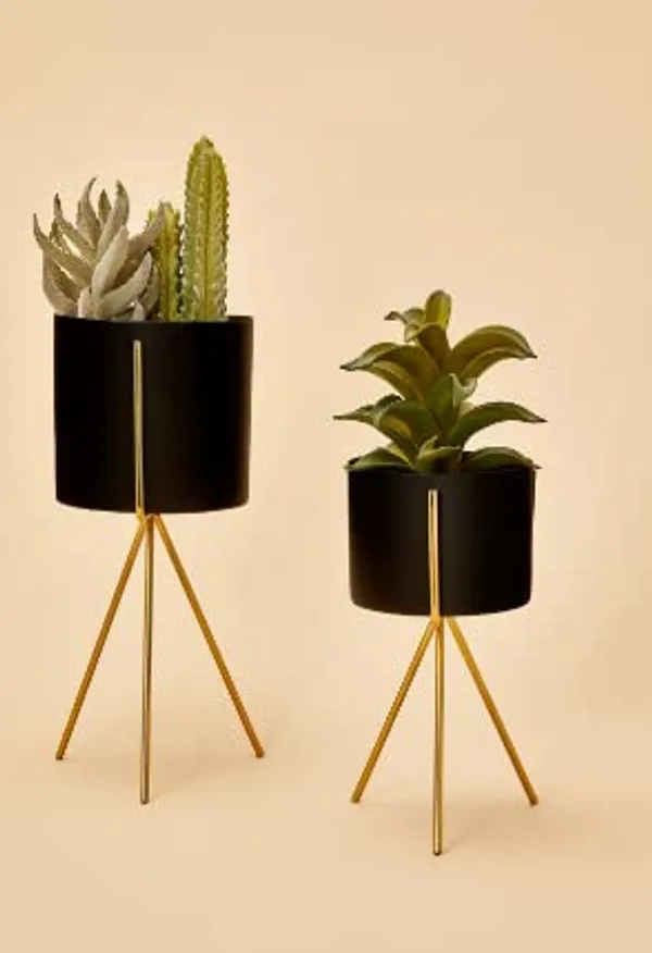 Black_Planter_Stand_Indoor_Rustproof_Durable_Stylish_Modern_Shelf_Living_Room_Sturdy_Stable_Decor_Decoration_Pot_Stand_Mid_Century_-_Small_(Set_Of_2)_7.6_x_7.6_x_12.7_Centimeters
