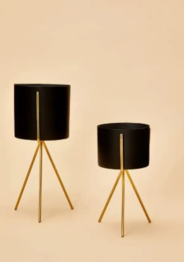 Black_Planter_Stand_Indoor_Rustproof_Durable_Stylish_Modern_Shelf_Living_Room_Sturdy_Stable_Decor_Decoration_Pot_Stand_Mid_Century_-_Small_(Set_Of_2)_7.6_x_7.6_x_12.7_Centimeters