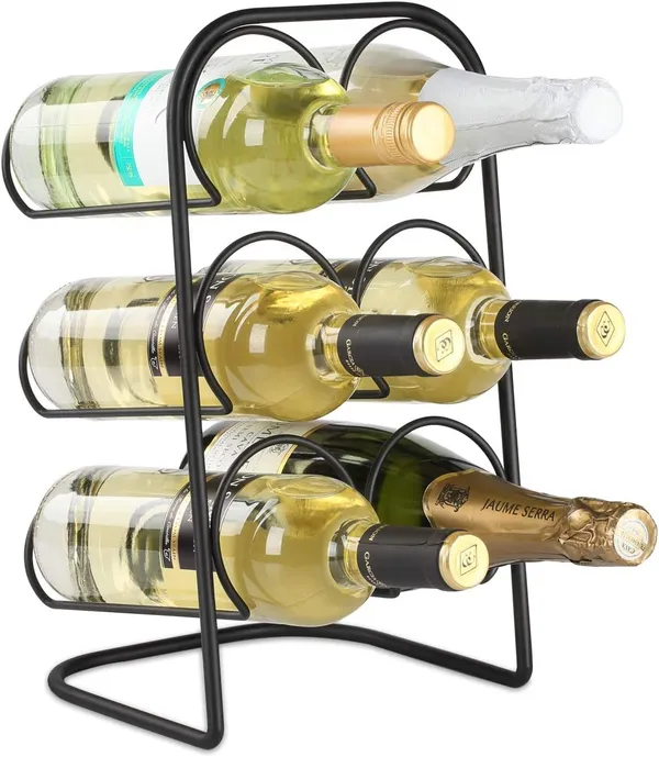 Black_Countertop_Wine_Rack_Chrome,_5_Or_6_-Bottle_Tabletop_For_Display_Wine_Wine_Rack_Wine_Racks_For_Kitchen_Countertop_Table_Top_Basics_Wine_Holder_(6_Bottle)____17L_x_20W_x_27H_Centimeters
