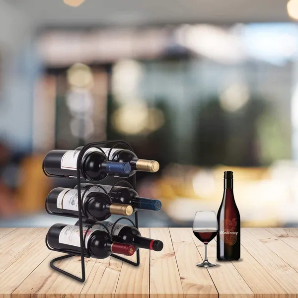 Black_Countertop_Wine_Rack_Chrome,_5_Or_6_-Bottle_Tabletop_For_Display_Wine_Wine_Rack_Wine_Racks_For_Kitchen_Countertop_Table_Top_Basics_Wine_Holder_(6_Bottle)____17L_x_20W_x_27H_Centimeters