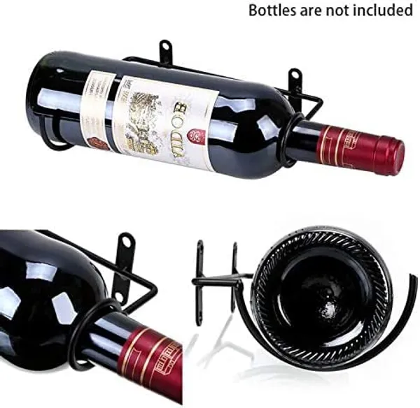 Multicolor_Right_Set_Of_6_Wall_Mounted_Wine_Rack_Holders_-_Metal_Wine_Bottle_Display_Holder_With_Hardware,_Wall_Hanging_Red_Wine_Bottle_Organizer_Racks__(Right)_9L_x_5W_x_18H_Centimeters