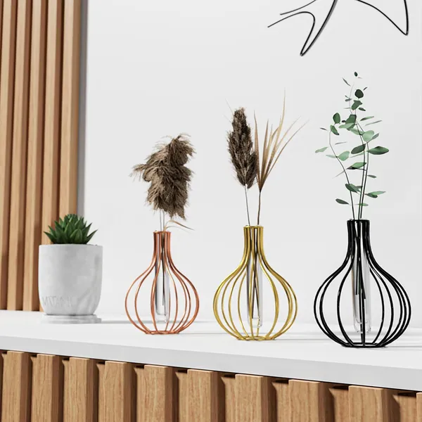 Copper_Metal_Flower_Vase_Glass_Test_Tube_Standing_Flower_Vases_For_Centerpieces,_Modern_Vases_For_Flowers,_Geometric_Table_Home_Decor,_Vase_For_Flowers,_Decorative_11L_x_11W_x_15H_Centimeters