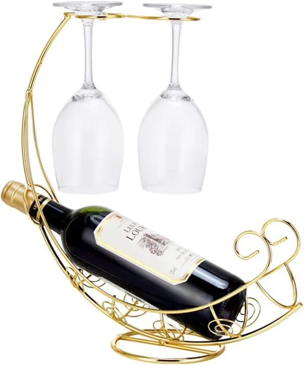 Golden_Wine_Glass_Holder_-_Wine_Rack_Table_Top_Goblet_Holder_-_Storage_Rack_For_Bar_Kitchen_Easy_Access_And_Storage_Wine_Glass_Gold_(2+1_Pirate_Ship)____32L_x_12W_x_35H_Centimeters