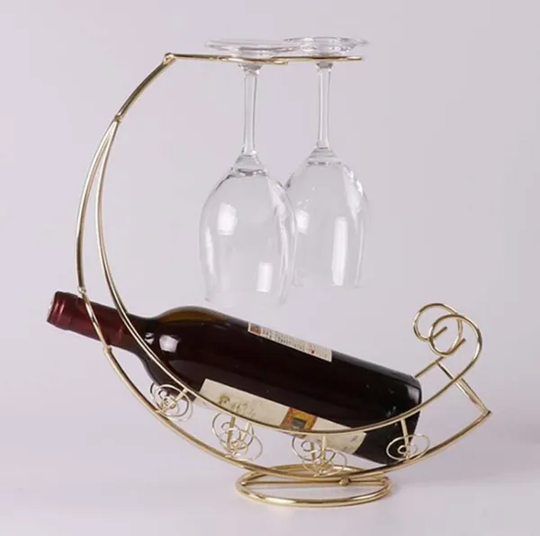 Golden_Wine_Glass_Holder_-_Wine_Rack_Table_Top_Goblet_Holder_-_Storage_Rack_For_Bar_Kitchen_Easy_Access_And_Storage_Wine_Glass_Gold_(2+1_Pirate_Ship)____32L_x_12W_x_35H_Centimeters