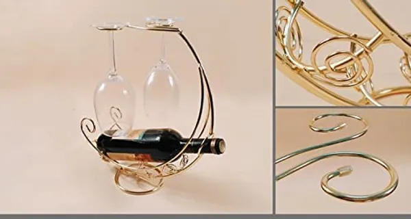 Golden_Wine_Glass_Holder_-_Wine_Rack_Table_Top_Goblet_Holder_-_Storage_Rack_For_Bar_Kitchen_Easy_Access_And_Storage_Wine_Glass_Gold_(2+1_Pirate_Ship)____32L_x_12W_x_35H_Centimeters