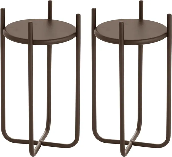 Bronze_Metal_Steel_Modern_12_Inch_Medium_Plant_Stand,_Planter_Holder,_With_Decorative_Crisscross_Design_For_Table,_Floor;_Holds_Indoor/Outdoor_Plants,_Flower_Pot_Stand__17_x_17_x_30_Centimeters