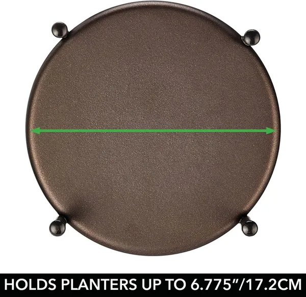 Bronze_Metal_Steel_Modern_12_Inch_Medium_Plant_Stand,_Planter_Holder,_With_Decorative_Crisscross_Design_For_Table,_Floor;_Holds_Indoor/Outdoor_Plants,_Flower_Pot_Stand__17_x_17_x_30_Centimeters