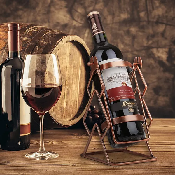 Multicolor_Swing_Wine_Bottle_Holder_Tabletop_Wine_Rack_Countertop_Wine_Bottle_Storage_Organize_Holder_For_Kitchen_Home_Decor_Red_Modern_Wine_Storage_(1_Bottle)_20L_x_16W_x_10H_Centimeters