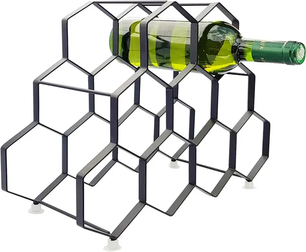 Black_Wine_Rack_For_9_Bottles_Countertop_Free_Standing_Metal_Minimalistic_Design_Wine_Gifts_And_Accessories_For_Wine_Lovers_Tabletop_Wine_Bottle_Holder____37L_x_16W_x_27H_Centimeters