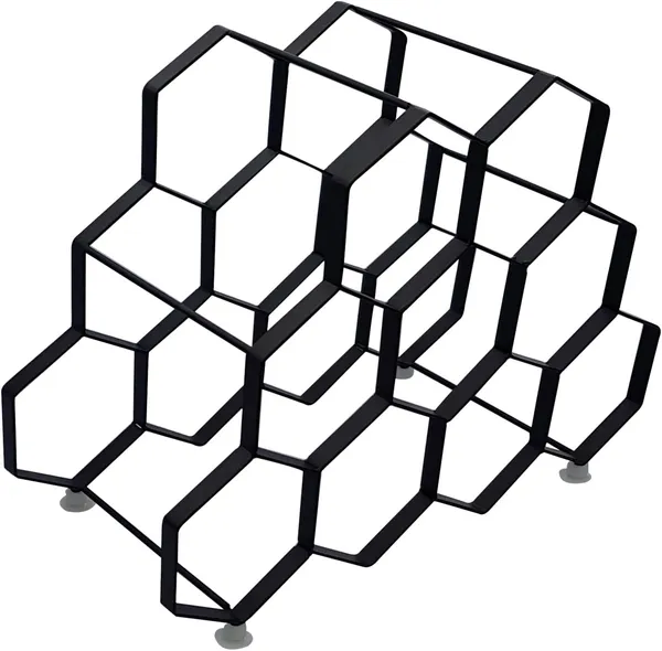 Black_Wine_Rack_For_9_Bottles_Countertop_Free_Standing_Metal_Minimalistic_Design_Wine_Gifts_And_Accessories_For_Wine_Lovers_Tabletop_Wine_Bottle_Holder____37L_x_16W_x_27H_Centimeters