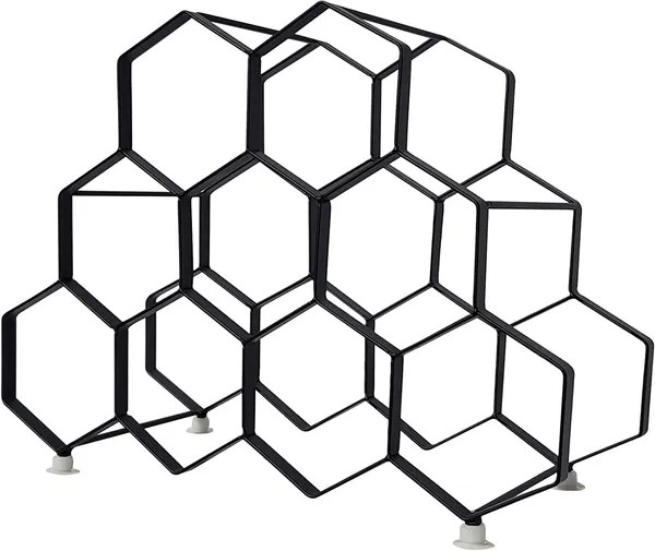 Black_Wine_Rack_For_9_Bottles_Countertop_Free_Standing_Metal_Minimalistic_Design_Wine_Gifts_And_Accessories_For_Wine_Lovers_Tabletop_Wine_Bottle_Holder____37L_x_16W_x_27H_Centimeters